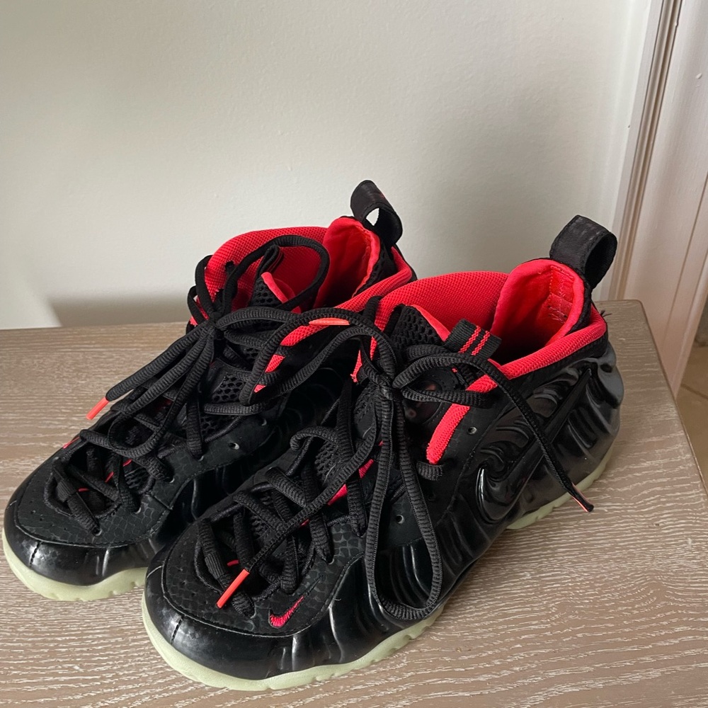 Kids Black and Red Sneakers